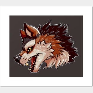 Wolf Bust Posters and Art